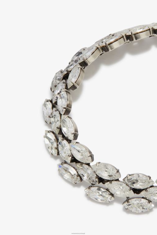 kobiety Ermanno Scervino Argento Choker ozdobiony kryształkami LN28V178