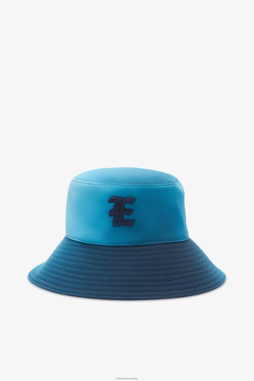 kobiety Ermanno Scervino niebieski dopracowany kapelusz typu Bucket LN28V202