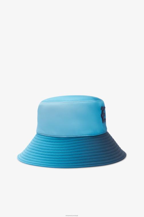 kobiety Ermanno Scervino niebieski dopracowany kapelusz typu Bucket LN28V202