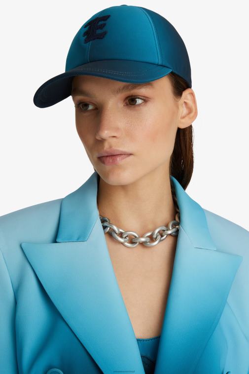 kobiety Ermanno Scervino niebieski niuansowa czapka z daszkiem LN28V203