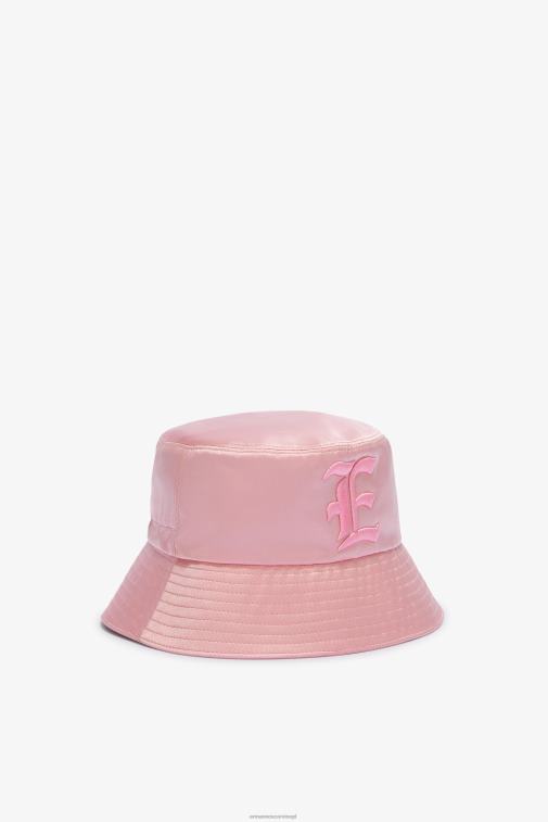 kobiety Ermanno Scervino różowy satynowy kapelusz typu Bucket LN28V201
