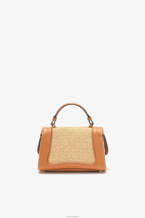 kobiety Ermanno Scervino beżowy Torba do gry w kręgle z rafii z logo LN28V142