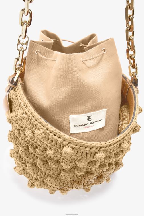 kobiety Ermanno Scervino beżowy Torebka z rafii LN28V134