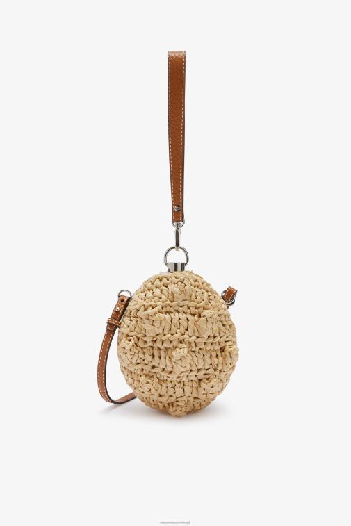kobiety Ermanno Scervino beżowy Torebka z rafii typu boom boom LN28V143