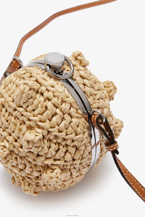 kobiety Ermanno Scervino beżowy Torebka z rafii typu boom boom LN28V143