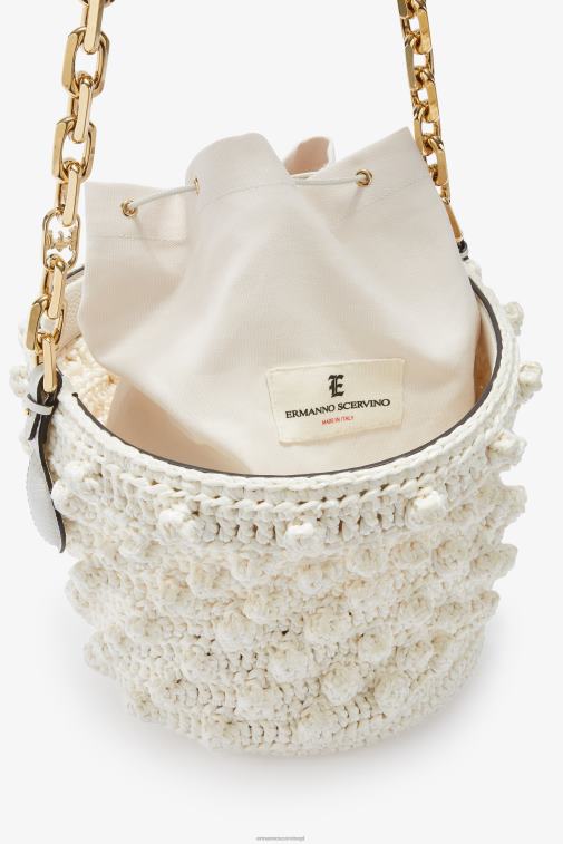 kobiety Ermanno Scervino biały Torebka z rafii LN28V135