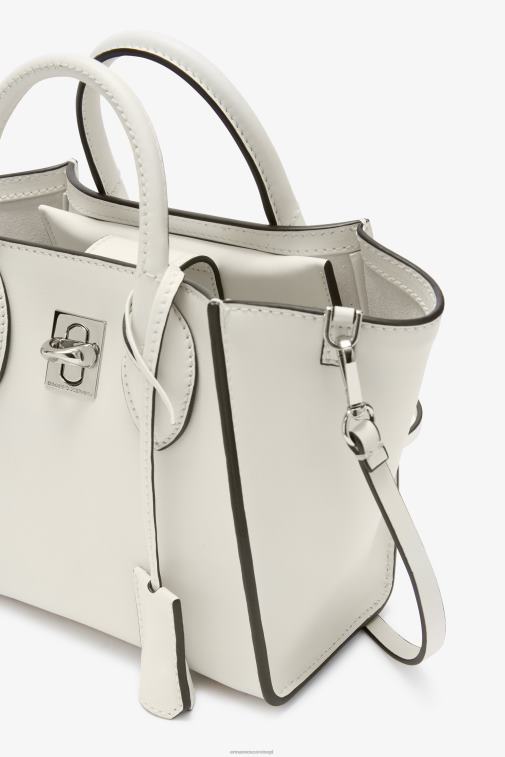 kobiety Ermanno Scervino biały skórzana mini torebka Maggie LN28V160