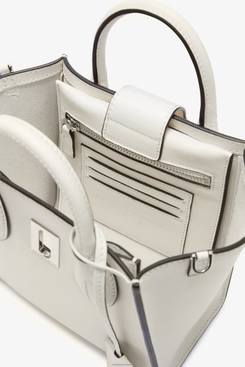 kobiety Ermanno Scervino biały skórzana mini torebka Maggie LN28V160