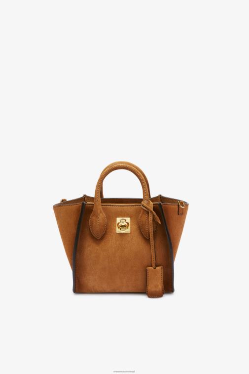 kobiety Ermanno Scervino brązowy zamszowa mini torebka Maggie LN28V162