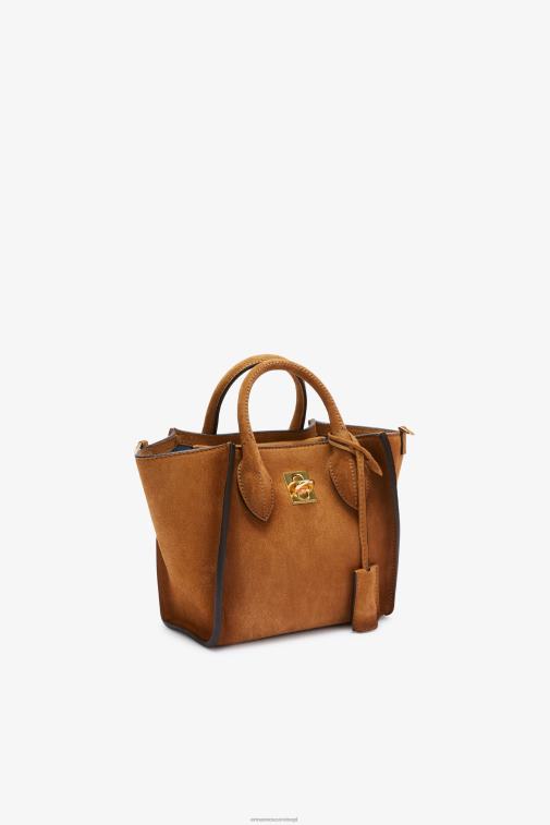 kobiety Ermanno Scervino brązowy zamszowa mini torebka Maggie LN28V162