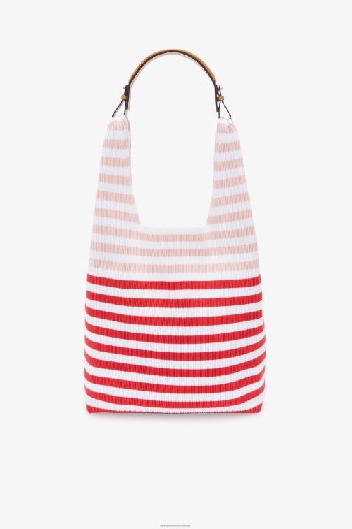 kobiety Ermanno Scervino czerwony dzianinowa torba hobo LN28V136