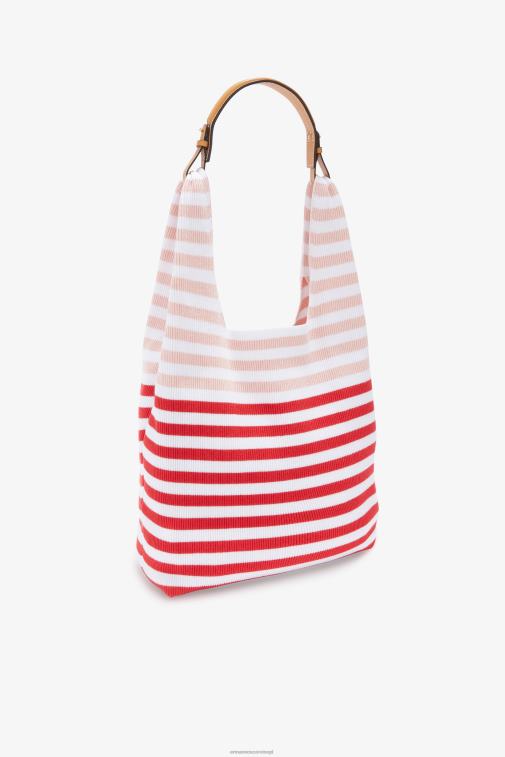 kobiety Ermanno Scervino czerwony dzianinowa torba hobo LN28V136