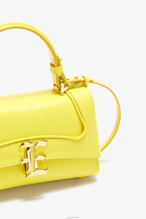 kobiety Ermanno Scervino giallo Krokodyl torba do kręgli z logo LN28V141