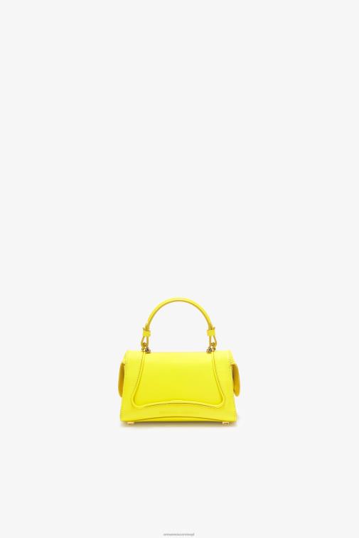 kobiety Ermanno Scervino giallo Krokodyl torba do kręgli z logo LN28V141