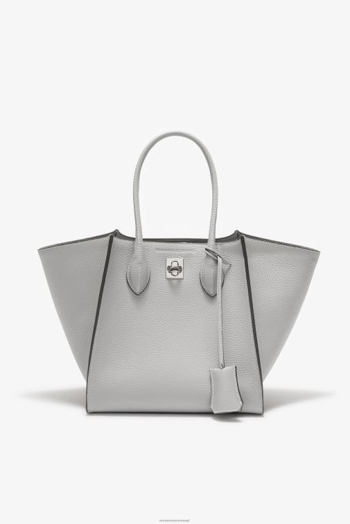 kobiety Ermanno Scervino grygio Torba Maggie z młotkowanej skóry cielęcej LN28V152