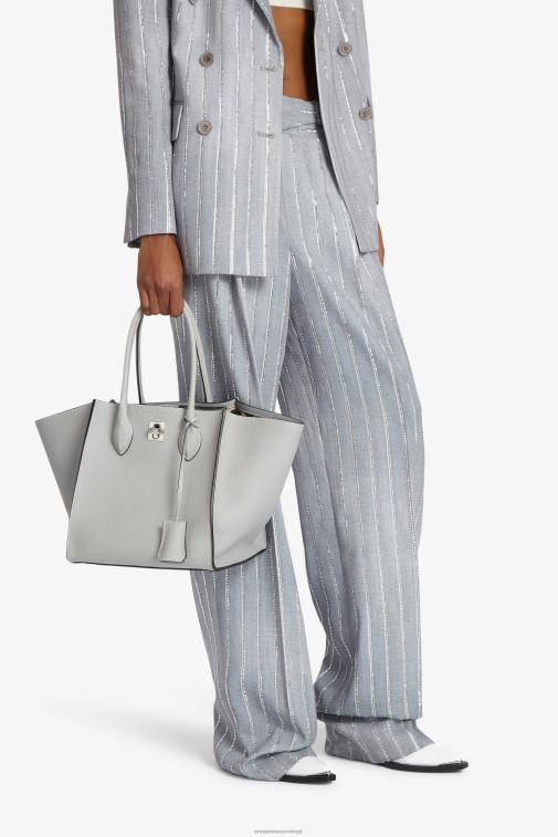 kobiety Ermanno Scervino grygio Torba Maggie z młotkowanej skóry cielęcej LN28V152