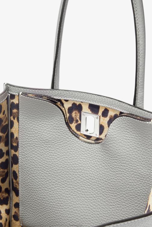 kobiety Ermanno Scervino grygio Torba Maggie z młotkowanej skóry cielęcej LN28V152