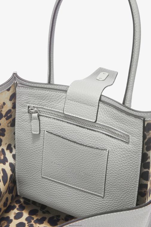 kobiety Ermanno Scervino grygio Torba Maggie z młotkowanej skóry cielęcej LN28V152