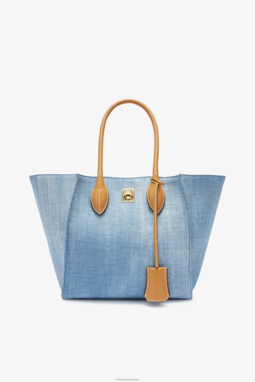 kobiety Ermanno Scervino niebieski dżinsowa torba Maggie LN28V149