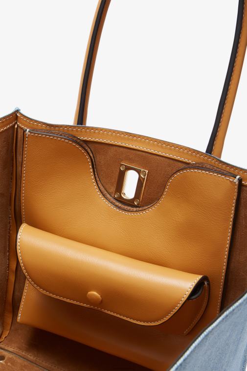 kobiety Ermanno Scervino niebieski dżinsowa torba Maggie LN28V149