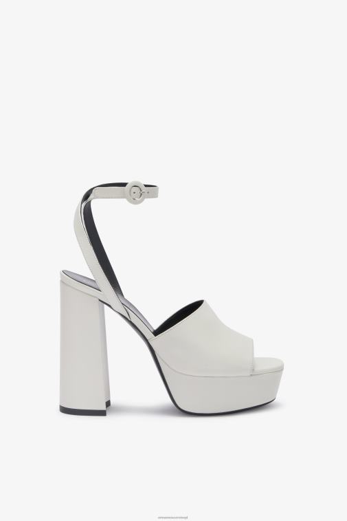 kobiety Ermanno Scervino biały sandały na platformie LN28V169