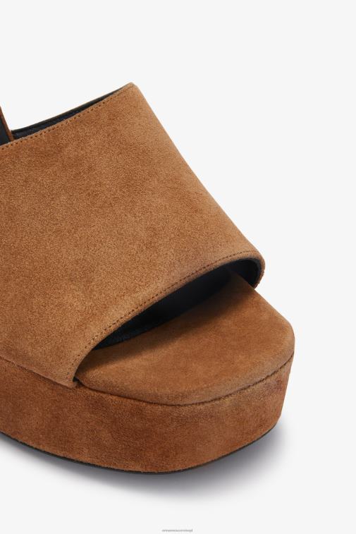kobiety Ermanno Scervino brązowy sandały na platformie LN28V170