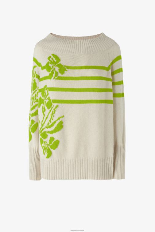 kobiety Ermanno Scervino zielony oversize'owy sweter z kaszmiru pochodzącego z recyklingu LN28V59