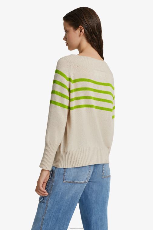 kobiety Ermanno Scervino zielony oversize'owy sweter z kaszmiru pochodzącego z recyklingu LN28V59