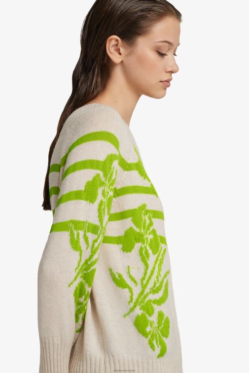 kobiety Ermanno Scervino zielony oversize'owy sweter z kaszmiru pochodzącego z recyklingu LN28V59