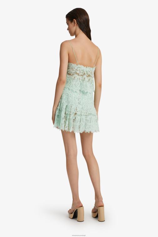 kobiety Ermanno Scervino miętowo-zielony koronkowy top LN28V91