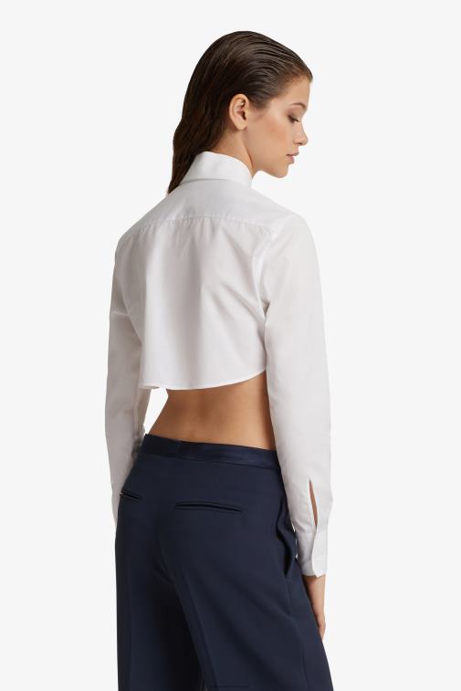 kobiety Ermanno Scervino biały Krótka koszula z popeliny LN28V82