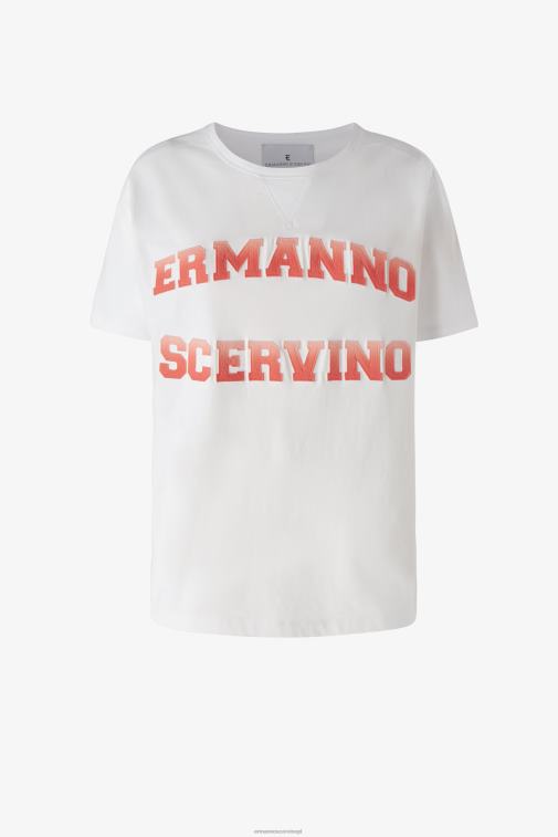 kobiety Ermanno Scervino czerwony obszerna koszulka z logo LN28V98