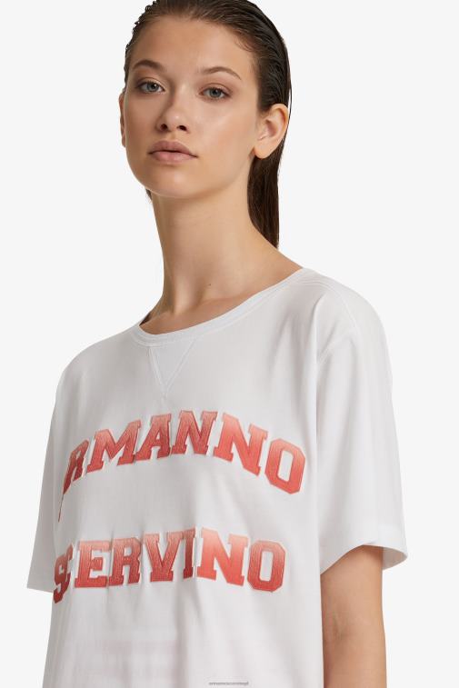 kobiety Ermanno Scervino czerwony obszerna koszulka z logo LN28V98
