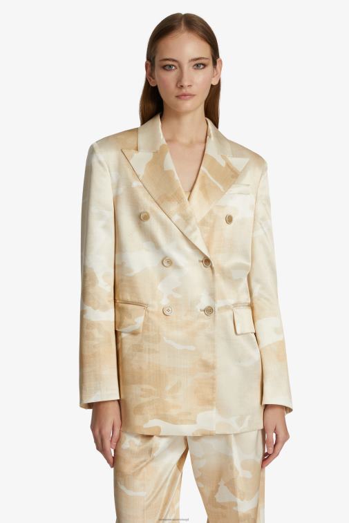 kobiety Ermanno Scervino beżowy Marynarka w kamuflażowy wzór LN28V24