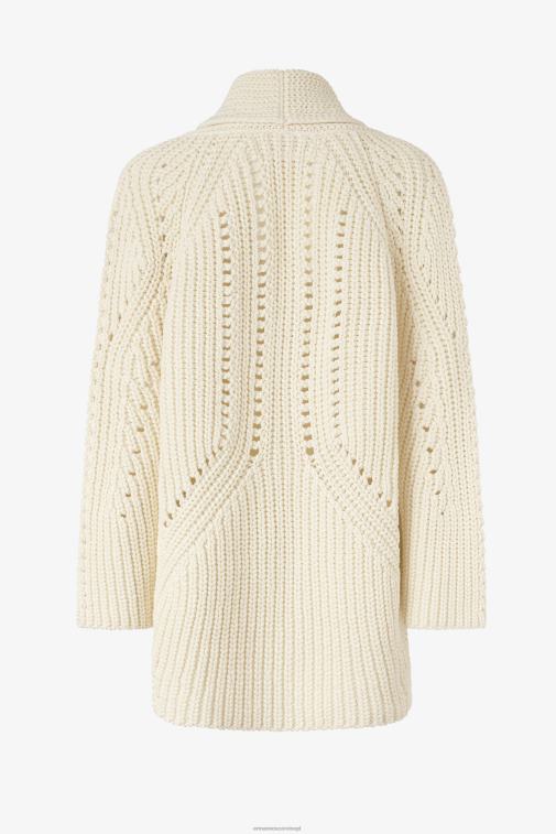 kobiety Ermanno Scervino biały oversize'owy, bawełniany kardigan LN28V43