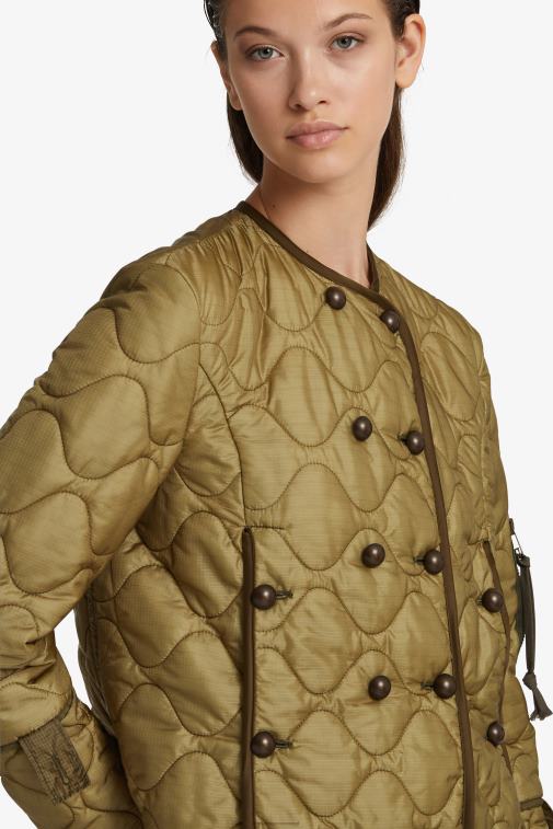 kobiety Ermanno Scervino zielony lekka ocieplana kurtka LN28V18