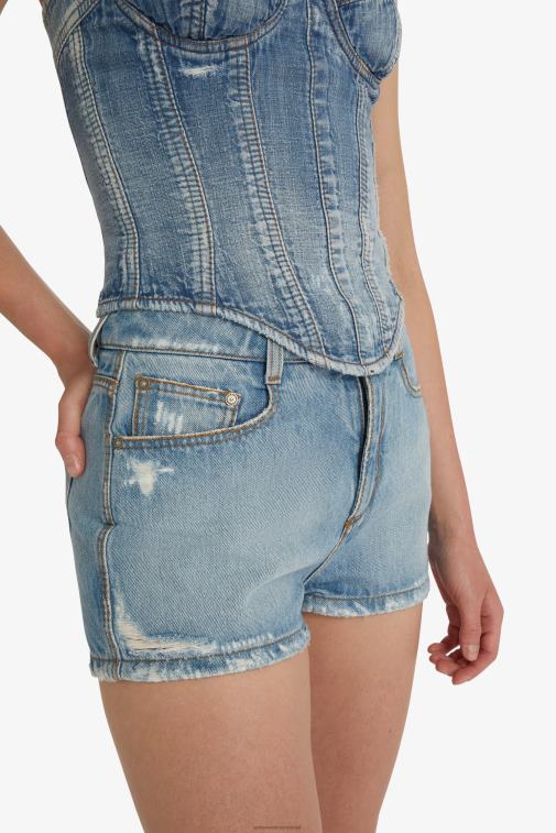 kobiety Ermanno Scervino niebieski dżinsowe szorty LN28V112