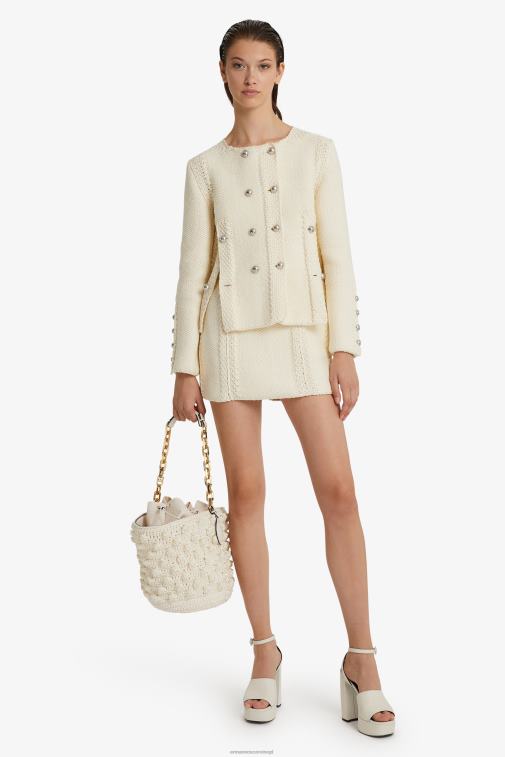 kobiety Ermanno Scervino biały bawełniana spódniczka mini LN28V126