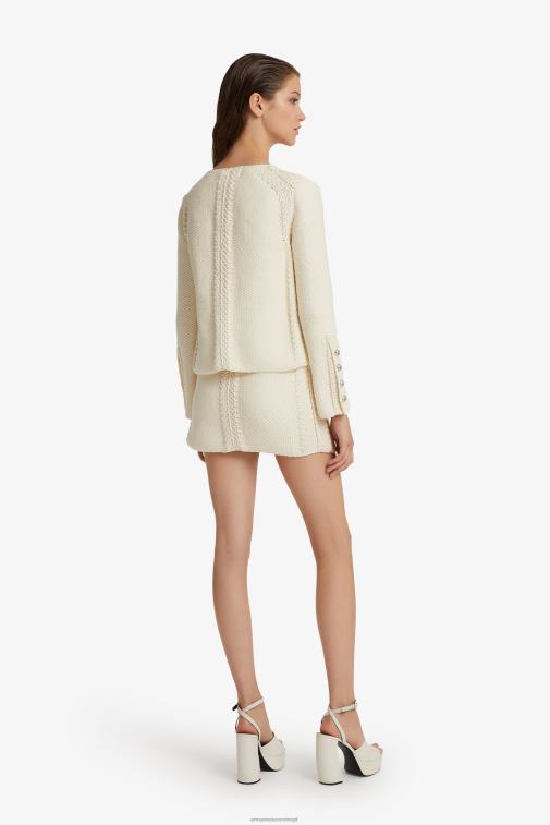 kobiety Ermanno Scervino biały bawełniana spódniczka mini LN28V126