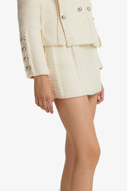 kobiety Ermanno Scervino biały bawełniana spódniczka mini LN28V126