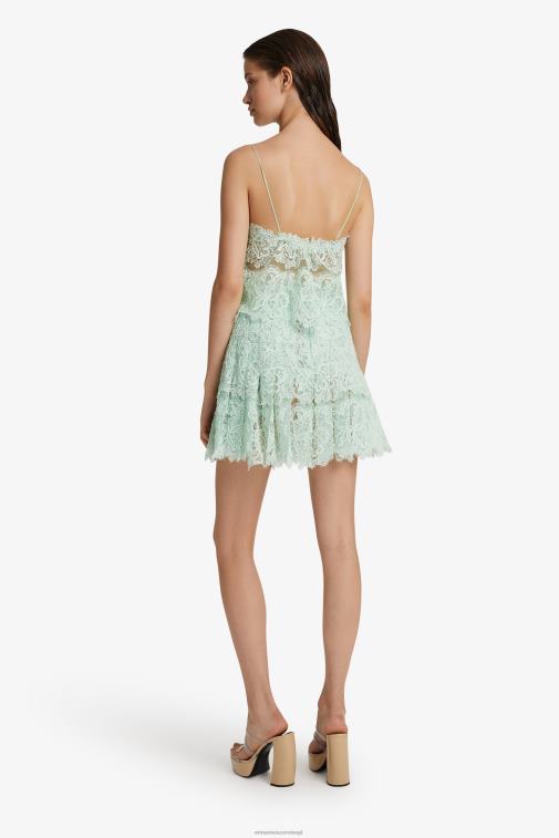 kobiety Ermanno Scervino miętowo-zielony koronkowa spódniczka mini LN28V127