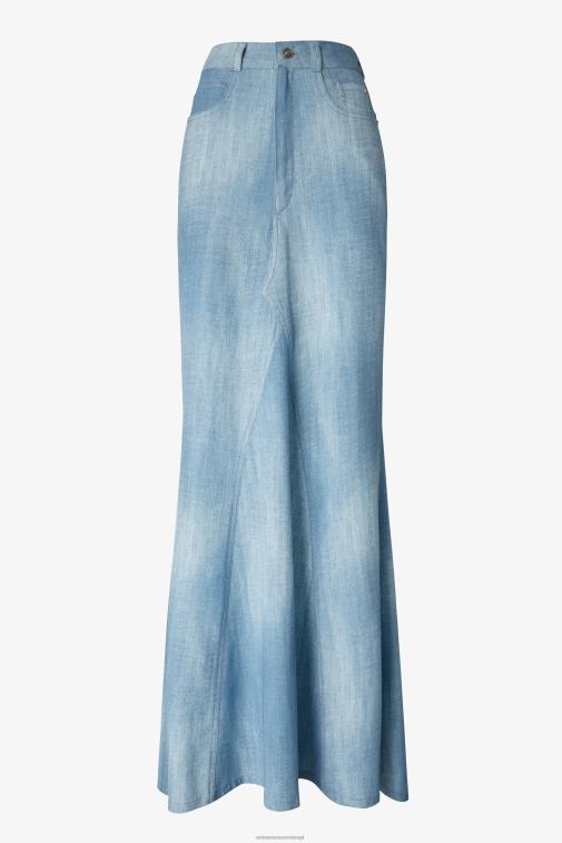 kobiety Ermanno Scervino niebieski Spódnica maxi o wyglądzie dżinsu LN28V129