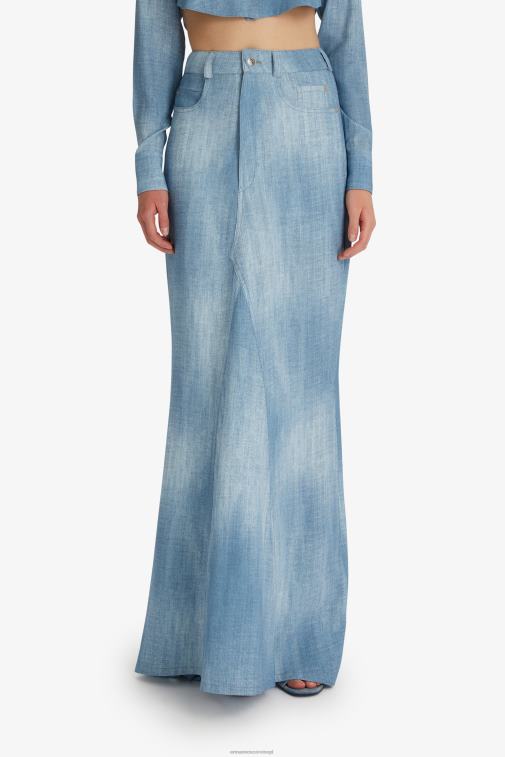 kobiety Ermanno Scervino niebieski Spódnica maxi o wyglądzie dżinsu LN28V129