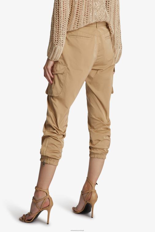 kobiety Ermanno Scervino czarny techniczne spodnie cargo księżnej LN28V105