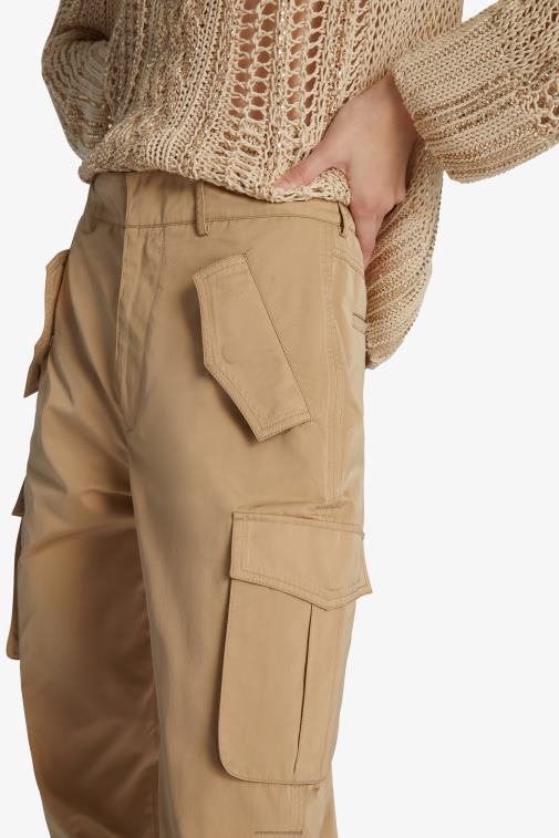 kobiety Ermanno Scervino czarny techniczne spodnie cargo księżnej LN28V105