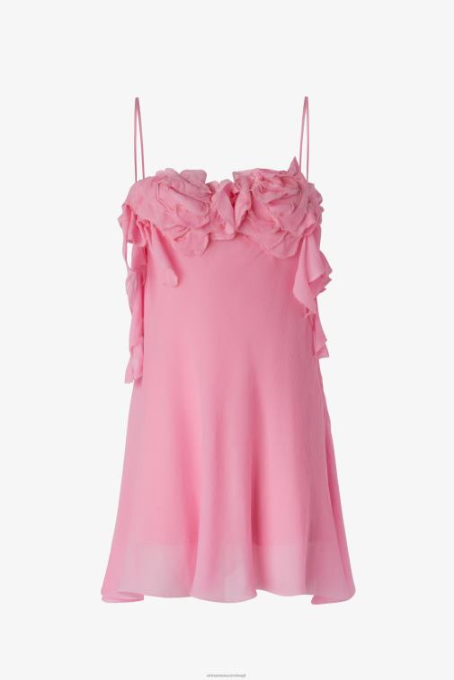 kobiety Ermanno Scervino różowy sukienka mini z różowymi detalami LN28V17