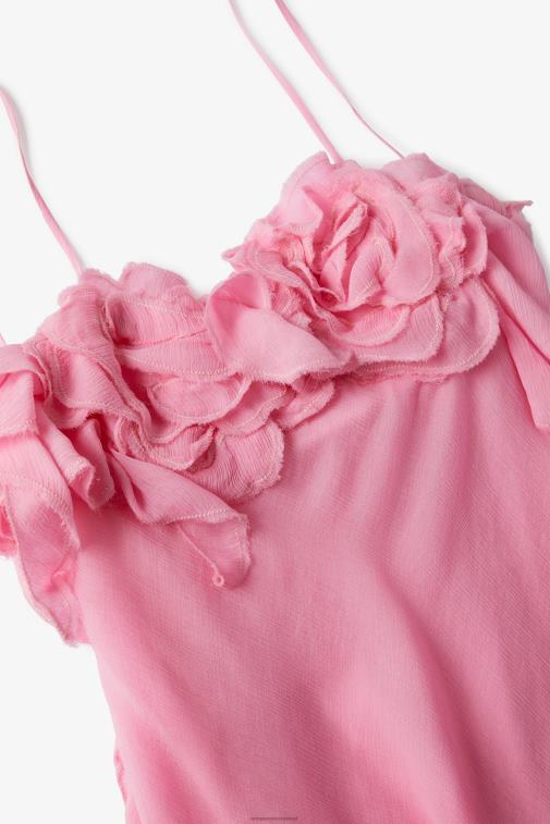 kobiety Ermanno Scervino różowy sukienka mini z różowymi detalami LN28V17
